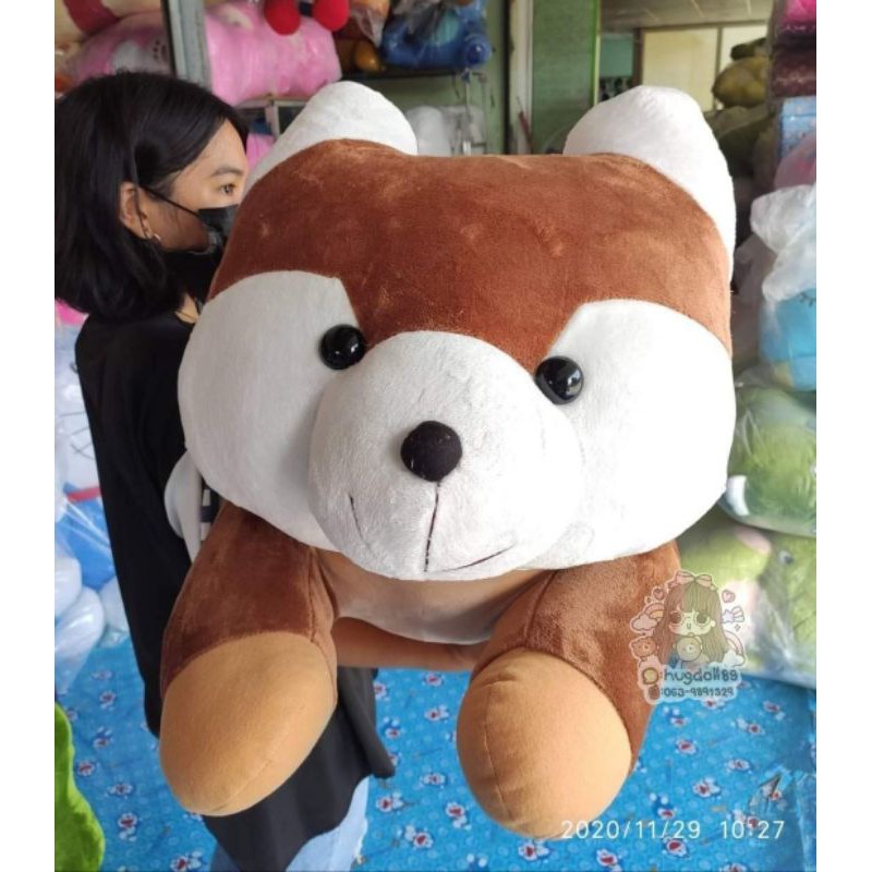 ตุ๊กตาหมาไซบีเรียน ขนนุ่มตัวใหญ่มากน่ารักมาก (ท่านอน)