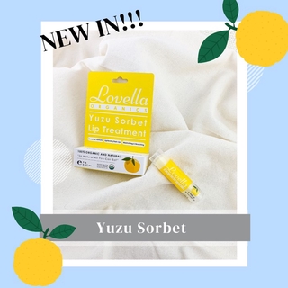 Lovella Organics Yuzu Sorbet Lip Treatment ลิปกลิ่นหอม ลิปมัน ลิปบำรุง กลิ่นส้ม yuzu จากญี่ปุ่น 🇯🇵 ลิปบำรุง ชุ่มชื้น(5g)