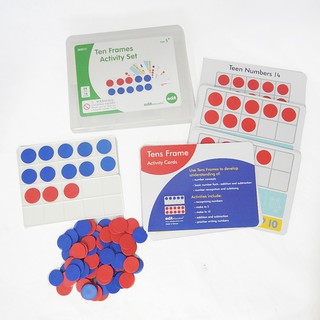 ชุดถาดครบสิบพร้อมแผ่นกิจกรรม (Ten Frame Activity Set)