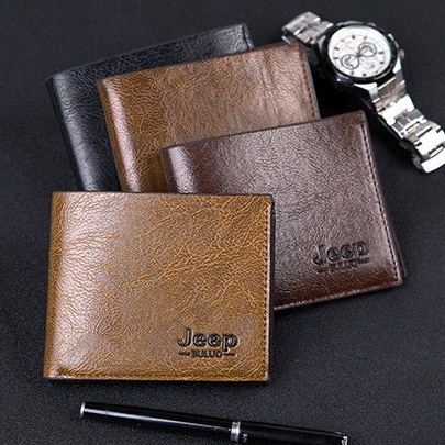 กระเป๋าสตางค์ใบสั้น กระเป๋าสตางค์ผู้ชายPU JEEP232
