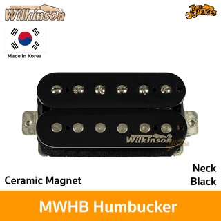 Wilkinson MWHBN Humbucker Ceramic Magnet 4C ปิ๊กอัพกีต้าร์ ตัดคอยล์ได้ สีดำ Black ตำแหน่ง Neck Made in Korea