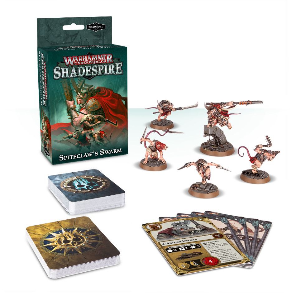 Spiteclaw's Swarm Tokens Cards Warhammer Underworlds Shadespire Promos Skaven