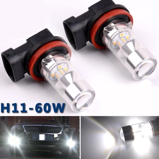 ไฟตัดหมอก 2323 12 led 60 w h 8 h 11 2 ชิ้นสําหรับรถยนต์