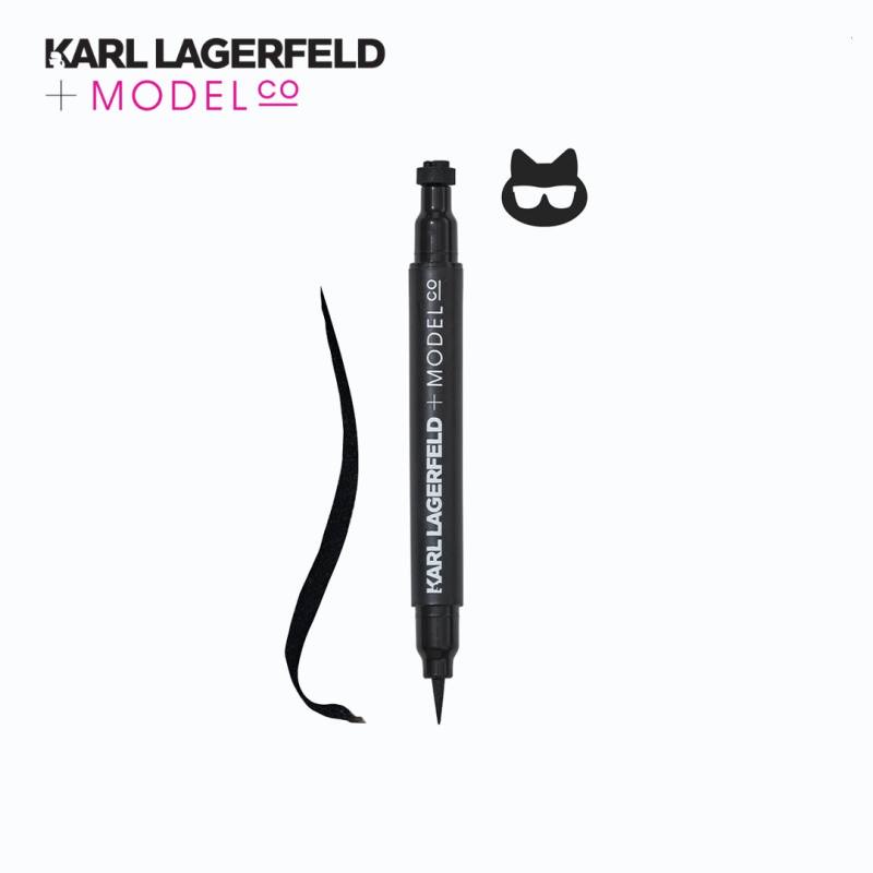 Karl Lagerfeld + ModelCo آيلاينر سائل طويل الثبات مع ختم — صورة 4