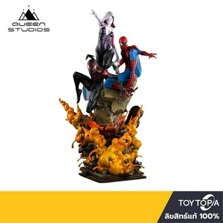 พร้อมส่ง+โค้ดส่วนลด The Amazing Spider Man Trio: Into the Spider Verse Diorama 1/4 Scale by Queen Studios  by Queen Studios (ลิขสิทธิ์แท้)