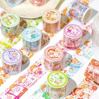 Mohamm เทปลายการ์ตูนสัตว์น่ารัก สีสันสดใส 1 ม้วน