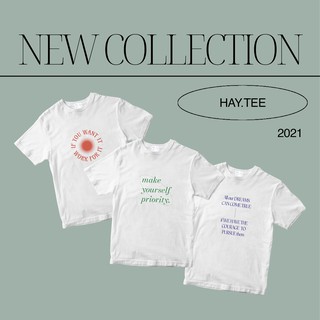 เสื้อยืดผ้าฝ้ายHAY T-SHIRT / WHITE T-SHIRT