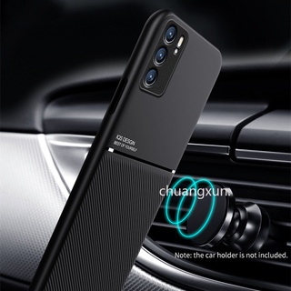 Business Phone Case OPPO Reno6 6 Pro Reno6 Z 5G เคส Casing Leather Hard Cover เคสโทรศัพท Builtin Magnetic Function Phone Back Cover