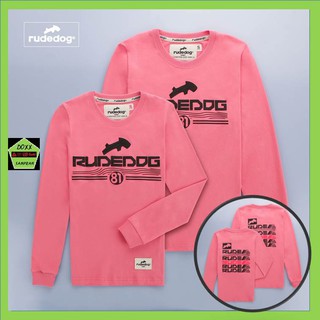 Rudedog เสื้อแขนยาว ชายหญิง รุ่น Next dog สีชมพู