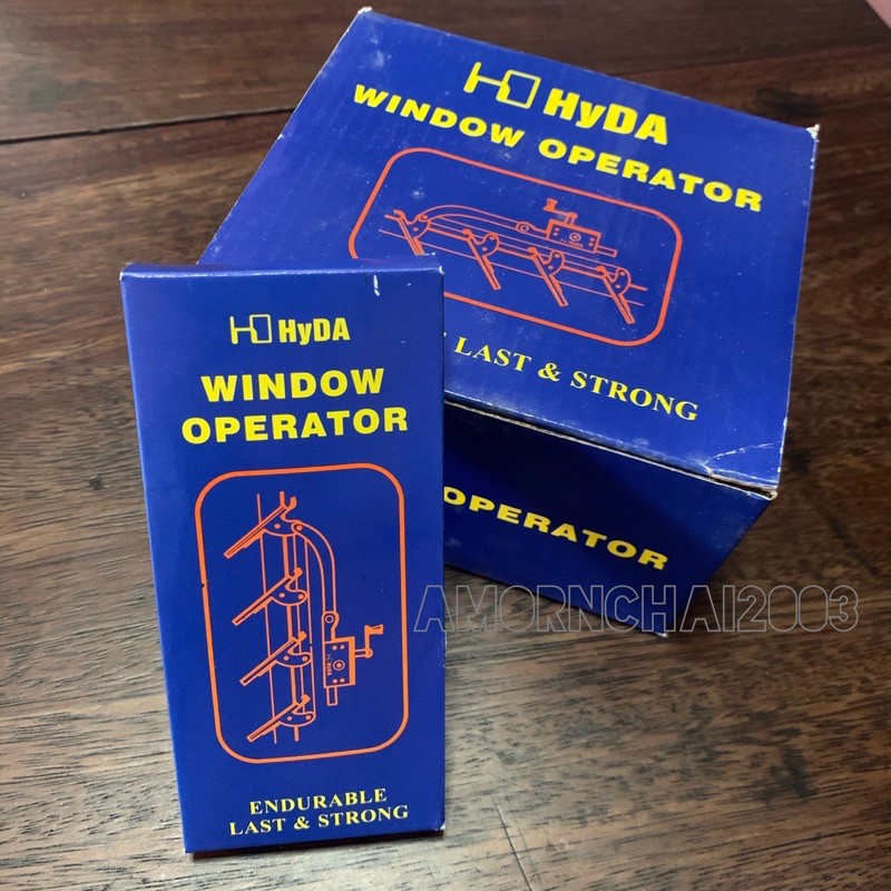 มือหมุนบานเกล็ด Hyda สีเงิน