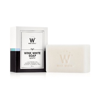 (80g.) Wink White Soap สบู่วิงค์ไวท์ กล่องขาวดำ