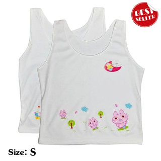 # 12ตัว เสื้อซับในเด็ก สีขาวลายการ์ตูน 12 ตัว