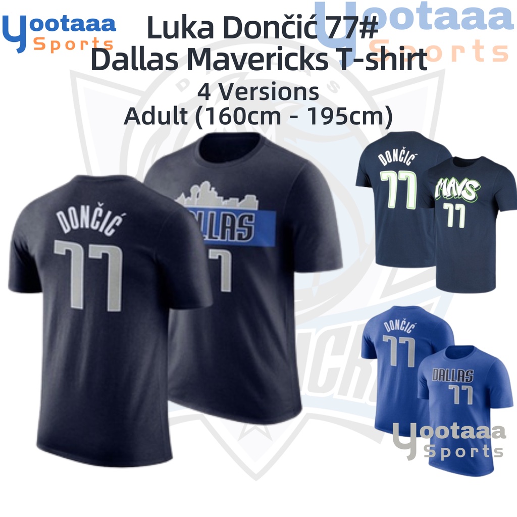 Nba Dallas Mavericks เสื้อยืดแห้งเร็ว Luka Donči No.77 แขนสั้นบาสเก็ตบอล