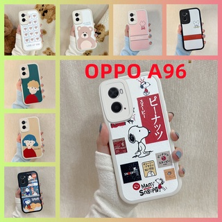 เคส OPPO A96 A76 เคสโทรศัพท์ซิลิโคนกันกระแทกแบบหนัง สนูปปี้. มิกกี้เมาส์ KLQ