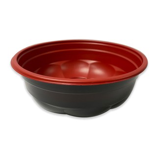 ถูกที่สุด✅  เอโร่ ชามซากุระดำแดงพร้อมฝา แพ็ค 25 ชุด aro PP Sakura Food Bowl with Lid x 25 sets