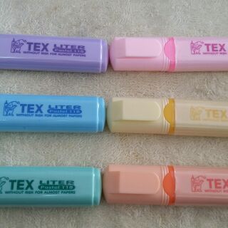 ปากกาเน้นข้อความ สีพาสเทล TEX 118 (พร้อมส่ง)