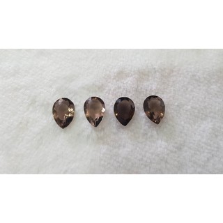 568.สโมคกี้ควอตซ์(Smoky Quartz) "หินแห่งอำนาจ" ควอตซ์พม่า เจียระไนเหลี่ยมไฟดี เนื้อสะอาด