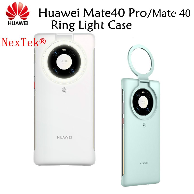 แท้100% Huawei Mate40 Mate 40 Pro Ring Light Case Wireless Power Supply Slim Design 54 Bright Precisely Arranged LED Adjustable Huawei Mate 40 Pro Ring Light Case แหล่งจ่ายไฟแบบไร้สายดีไซน์เพรียวบาง 54 LED ปรับความสว่างได้อย่างแม่นยำ