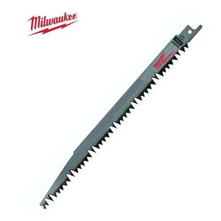 ใบเลื่อยชัก ตัดกิ่งไม้ Milwaukee 48-00-1303 Pruning SAWZALL® Blade 12 นิ้ว 5TPI ราคาต่อใบ