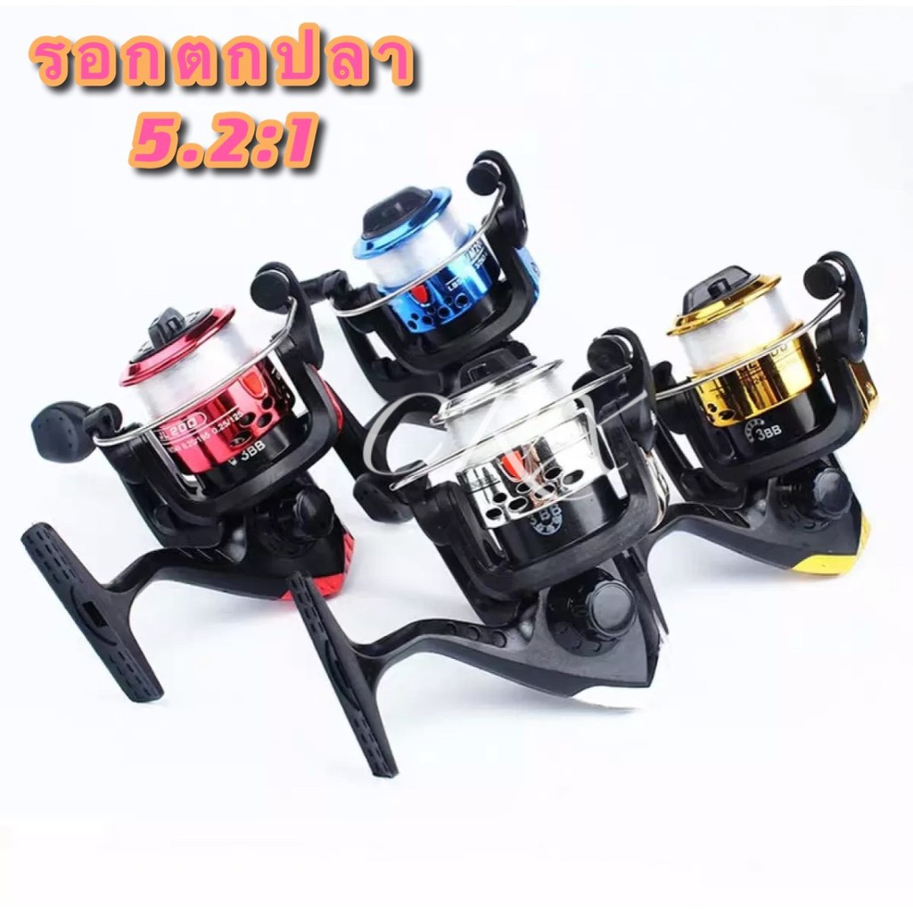 CRX อุปกรณ์รอกล้อหมุน รอกตกปลา อุปกรณ์เสริมคันเบ็ดตกปลา น้ำหนักเบา Gear Ratio 5.2:1
