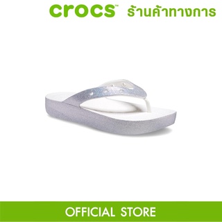 CROCS Classic Platform Glitter Flip รองเท้าแตะผู้หญิง