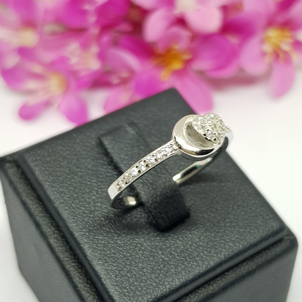 Memorine Jewelry แหวนเงินแท้ 925 ฝังเพชรสวิส (CZ) : ONLR247 รูปที่ 2