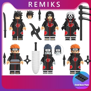 ของเล่นตัวต่อฟิกเกอร์ นารูโตะ Uchiha Sasuke Hidan Akatsuki KDL801