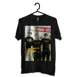 ผ้าฝ้ายแท้Gildan เสื้อยืด พิมพ์ลายวง Blink 182 Tour 2001 ของแท้S-4XL