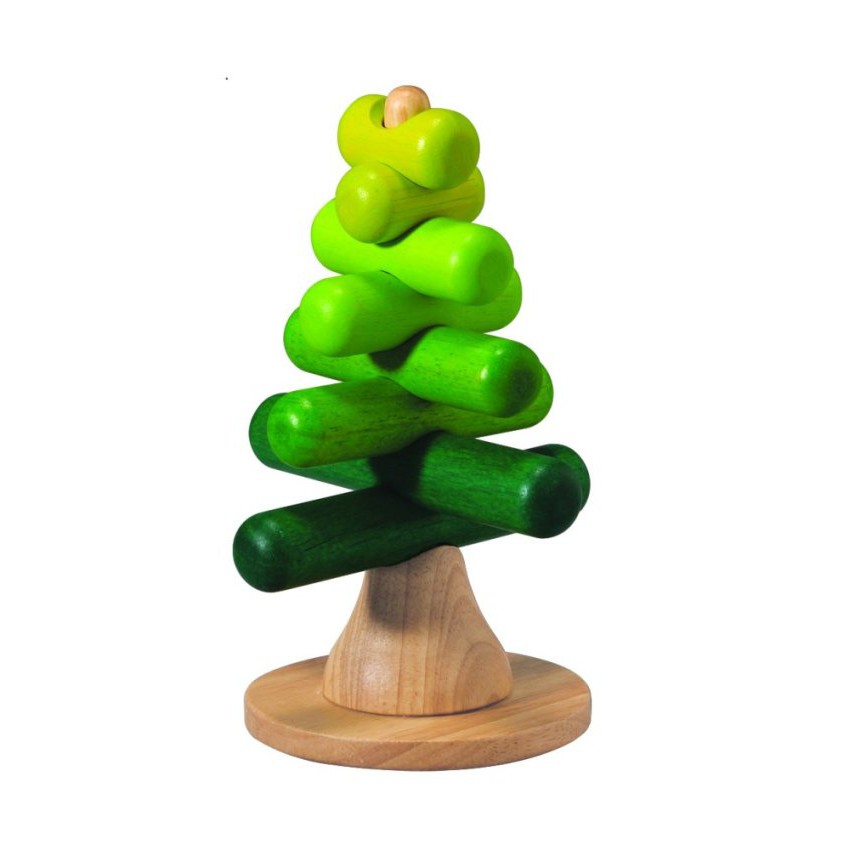 PlanToys ของเล่นไม้ 5149 Stacking Tree ต้นไม้เรียงซ้อน เสริมพัฒนาการ สำหรับเด็กอายุ 2 ปี ขึ้นไป