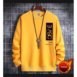 เสื้อแขนยาวเสื้อกันหนาวSweatherพิมพ์ลายเท่ๆสไตล์มินิมอล