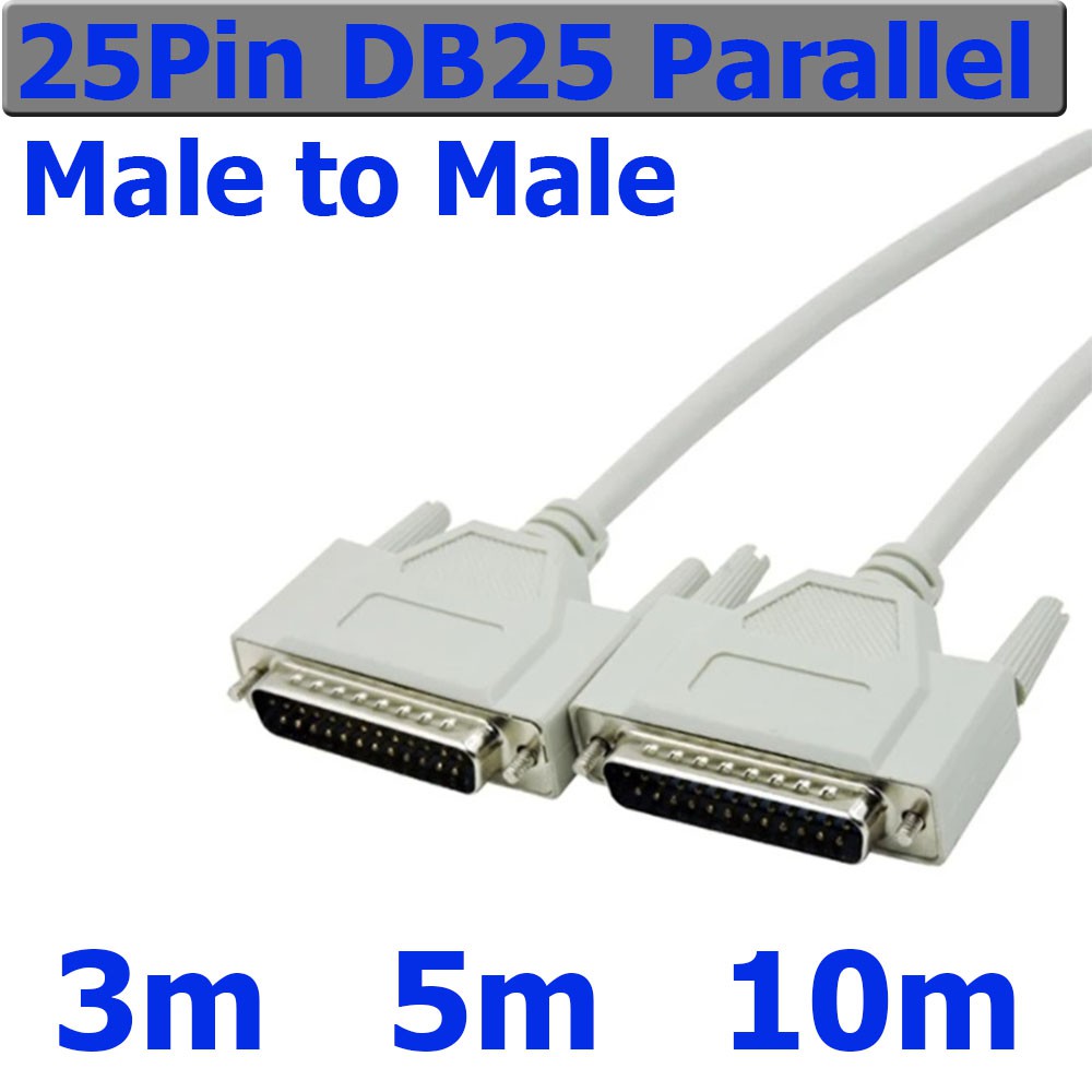 25Pin DB25 Parallel Male to Male LPT Printer DB25 MM Cable computer cable Printer connection