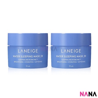 Laneige Water Sleeping Mask 30ml (15ml x 2pcs) สลีปปิ้งมาส์ก 30 มิลลิลิตร 15 มิลลิลิตร x 2 กระปุก