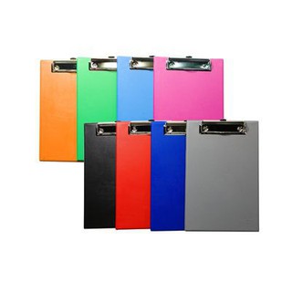 คลิบบอร์ด เนื้อพลาสติก ตราคิวบิซ จำนวน 3อัน/แพ็ค สีใส คลิปบอร์ด Q-Biz Clipboard (สินค้ามีตัวเลือก)