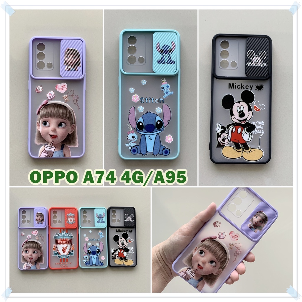 Case OPPO A74 (4g) OPPO A95 เคส ออปโป้ เคสปิดกล้อง เคสกันกระแทก