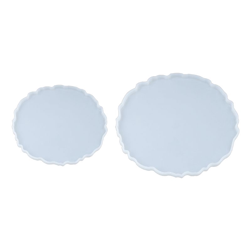 Round Tray Silicone Mold Fruit Plate Casting Mold Serving Borad Crystal Mould
