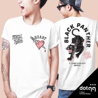 dotdotdot เสื้อยืดผู้ชาย ลาย Tattoo (White)สามารถปรับแต่งได้