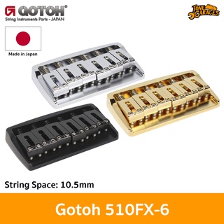 Gotoh 510FX-6 Fixed Bridge 10.5mm ฟิกบริดจ์ หย่อง กีต้าร์ไฟฟ้า Made in Japan