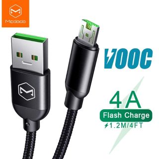 สายชาร์จเร็ว Mcdodo Micro USB Cable for  4A VOOC Flash Charge Cable Micro USB Charger for OPPO R15 R9  Micro Data Cable