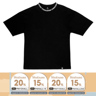 ใส่โค้ด TZLY25 ลดทันที 150.- ll TZ RIB OVERSIZED TEE - BLACK