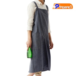 [Perfk1] ผ้ากันเปื้อน ผ้าฝ้าย กันน้ํา สําหรับบ้าน คาเฟ่ ร้านอาหาร