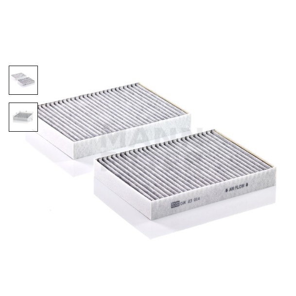 ไส้กรองแอร์ ชาโคล  BMW520d (G30,G31,F90)B47 16- CUK23014-2 MANN 64116823724 B47 16- LAK675/2 กรองแอร