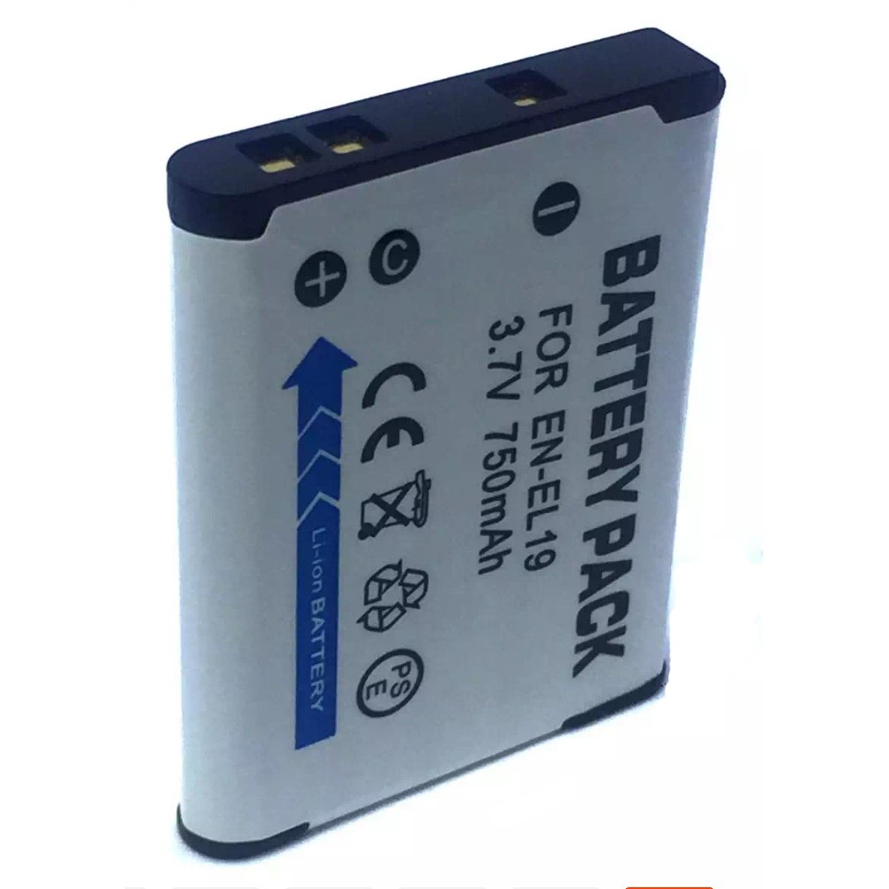 แบตเตอรี่กล้อง รหัสแบต EN-EL19 \ ENEL19 Replacement Battery for Nikon CoolPix S100,S2500,S2700,S3300,S3500,S4100,S4300,.