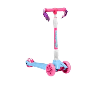 RoyalBaby Premium Folding Scooter รุ่น Sweetie สกูตเตอร์เด็ก สีชมพู - ฟ้า สกู๊ตเตอร์ 3 ล้อ ของเล่น เด็ก 3 - 9 ขวบ มีไฟ