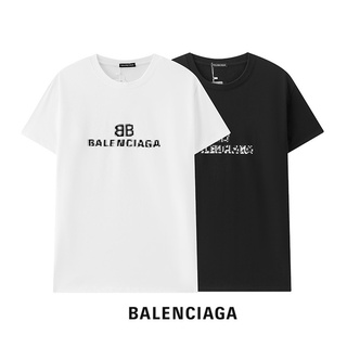 [S-5XL]เสื้อยืดแขนสั้น ผ้าฝ้าย พิมพ์ลายตัวอักษร BALE&amp;GA ขนาดใหญ่ สําหรับผู้ชาย และผู้หญิง