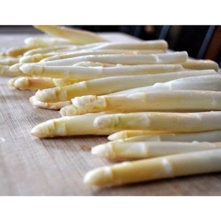 ถูก ใหม่ สายพันธุ์เมล็ดพันธุ์ หน่อไม้ฝรั่งสีขาว (White Asparagus) บรรจุ 5 เมล็ด นำเข้า ของแท้ 100% 7D1S