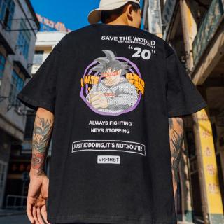 ดราก้อนบอล Dragon Ball เสื้อผ้า เสื้อยืด แขนสั้น หลวม Oversize ผ้าเนื้อดี เสื้อยืดผู้ชาย แนวสตรีทเสื้อยืด ผู้ชาย