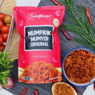 น้ำพริกน้ำย้อย 470 กรัม Numprik Sunflower