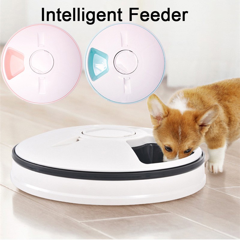 ∏❅Automatic Pet Feeder Cat Feeder 24h Timer 6 Grids Dog Cat Food Dispenser Dogs Cats Electric Dry Wet Food Dish Feed Pet