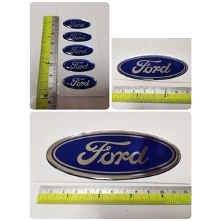 สติ๊กเกอร์เทเรซิ่นนูนทรงรี Ford ติดรถ แต่งรถ ฟอร์ด โลโก้ logo วงรี ติดรถ แต่งรถ sticker ติดพวงกุญแจ เล็ก จิ๋ว กลาง ใหญ่