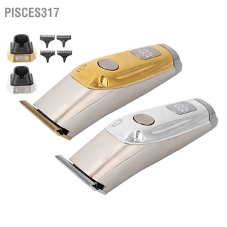 Pisces317 ชุดปัตตาเลี่ยนตัดผมไฟฟ้า หน้าจอ Lcd สําหรับผู้ชาย